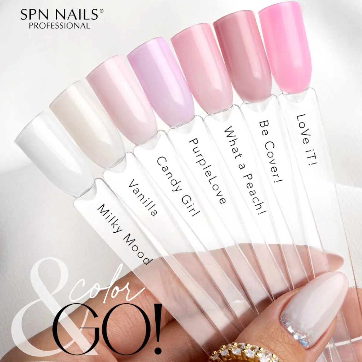 SPN Nails Rubber Base COLOR & GO! PurpleLove - Image 6
