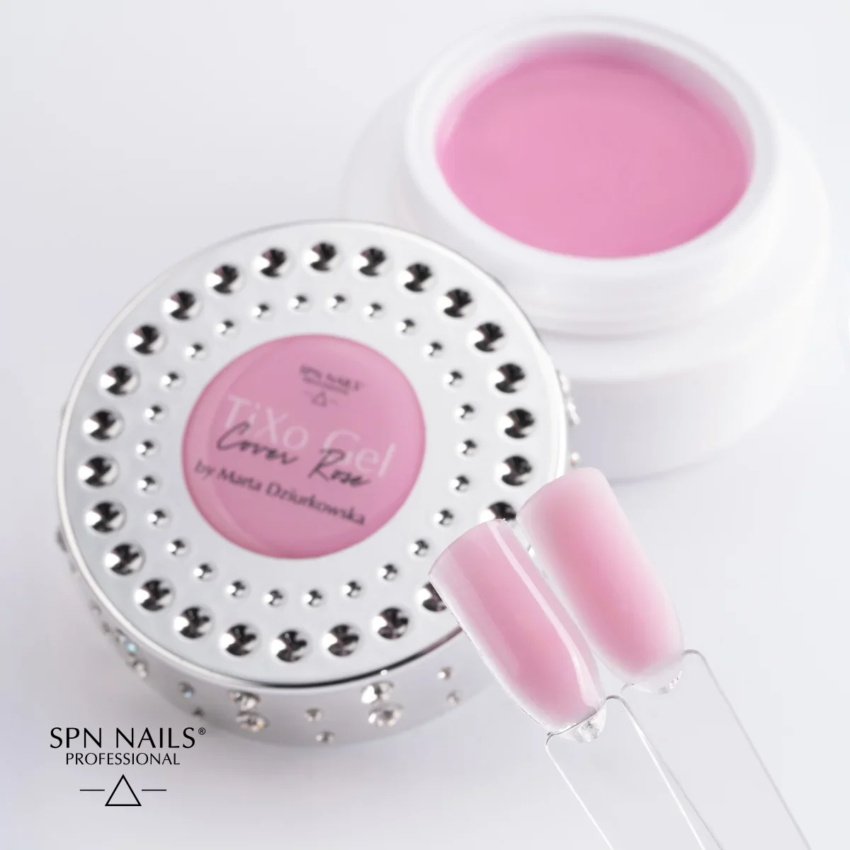SPN Nails TiXo Builder Gel Cover Rose by Marta Dziurkowska - Image 6