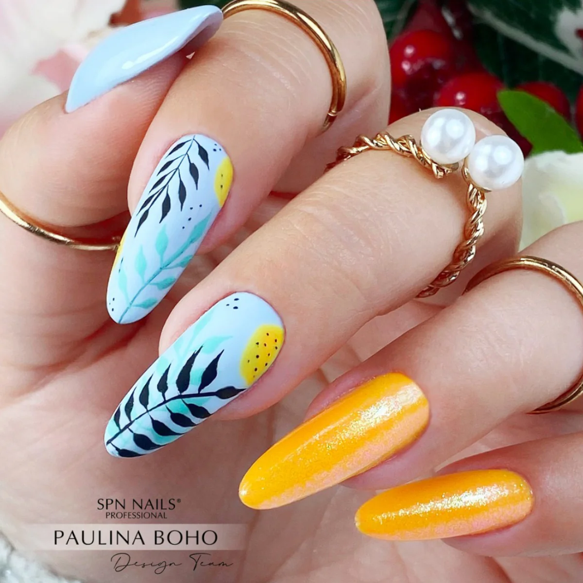 SPN Nails UV/LED Gel Polish 705 Neon Mandarine - Image 3