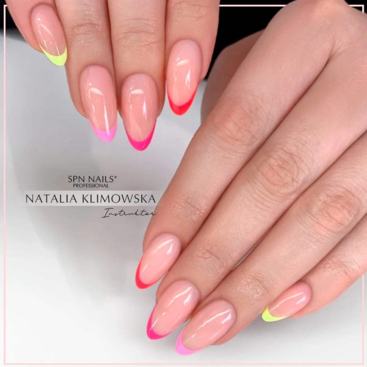 SPN Nails UV/LED Gel Polish 708 Neon Strawberry - Image 2