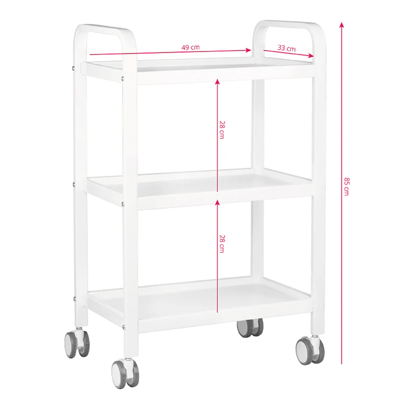 ActiveShop Table -  Cosmetic Trolley HS09 White - Image 2
