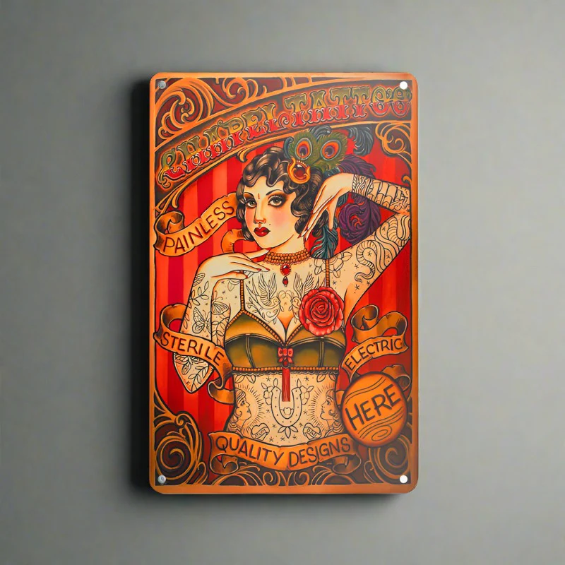 Tattoo Studio Decorative Board TA128 'Quality Designs' - Image 2